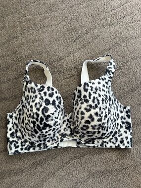 CACIQUE Lightly Lined  Balconette Underwire Bra Animal Print 36DDD